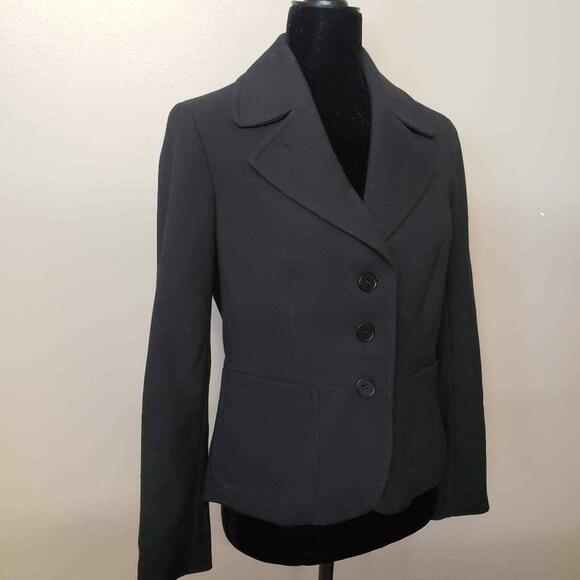 NWT TALBOTS KATE CURVY Black Blazer 10 Petite Beautiful - Picture 4 of 8